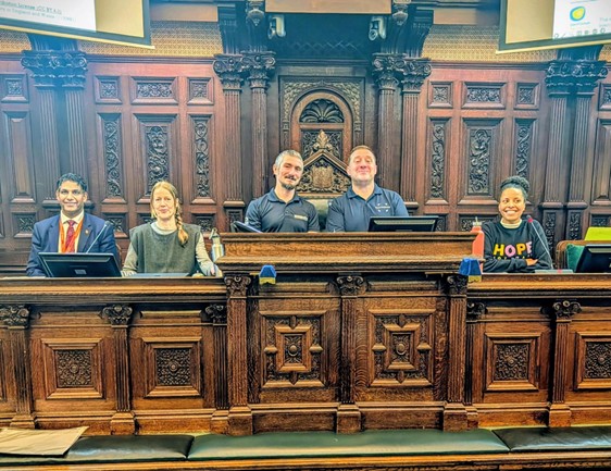 Pictures of BCC representatives