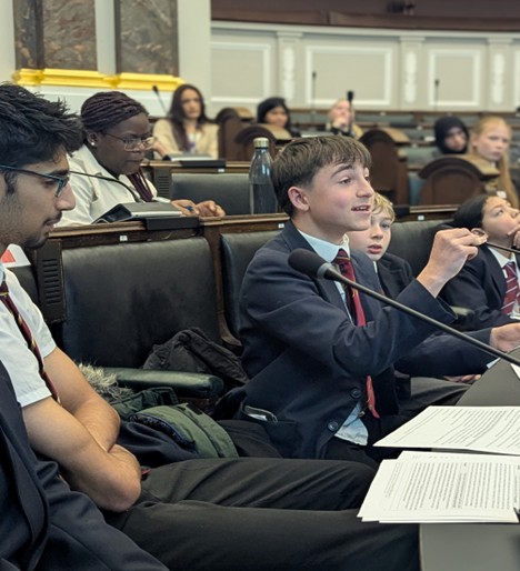 A student that speaks during the event